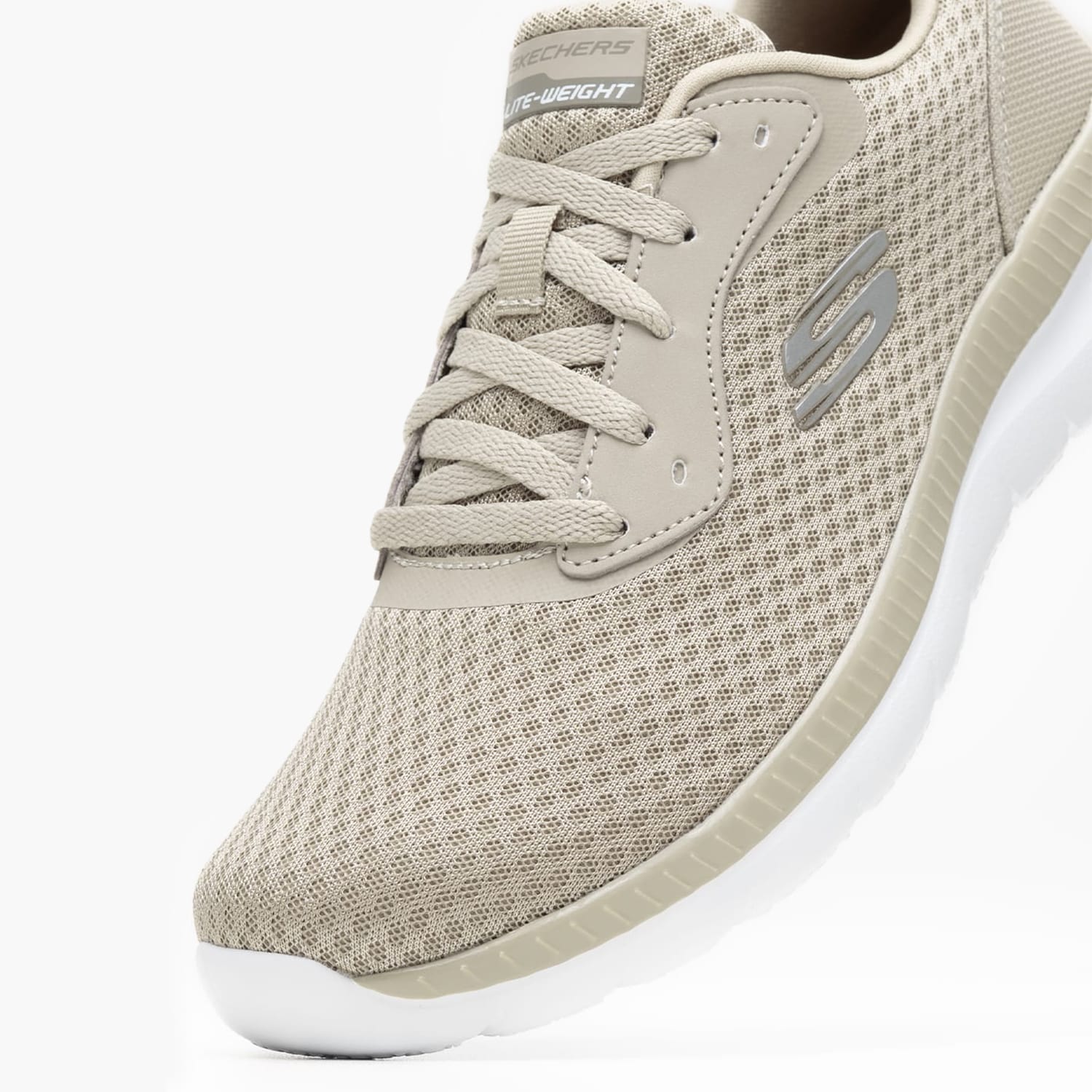 Γυναικεία Παπούτσια Casual 12606 Μπεζ Ύφασμα Skechers