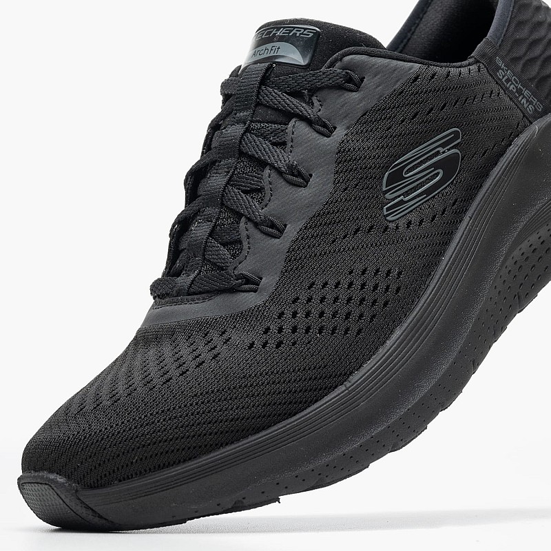Γυναικεία Παπούτσια Casual 150066 Μαύρο Ύφασμα Skechers
