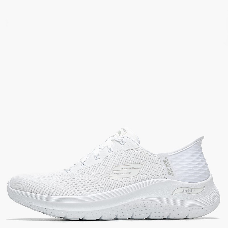 Γυναικεία Παπούτσια Casual 150066 Άσπρο Ύφασμα Skechers