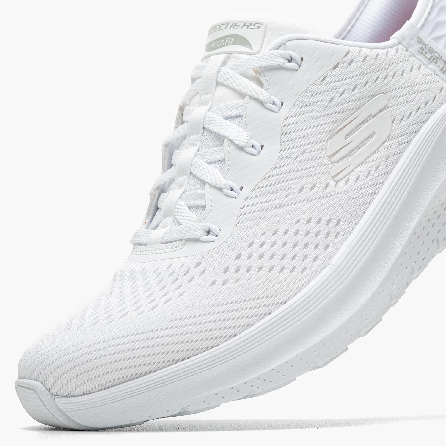 Γυναικεία Παπούτσια Casual 150066 Άσπρο Ύφασμα Skechers