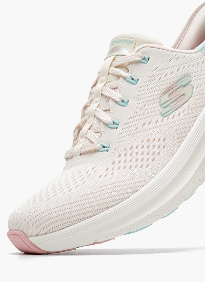 Γυναικεία Παπούτσια Casual 149752 Άσπρο Ύφασμα Skechers