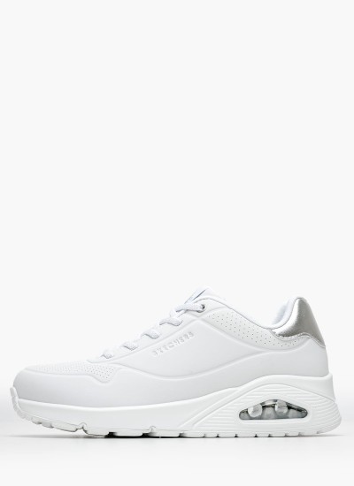 Γυναικεία Παπούτσια Casual 149752 Άσπρο Ύφασμα Skechers