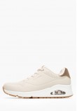 Γυναικεία Παπούτσια Casual 155196 Μπεζ ECOleather Skechers
