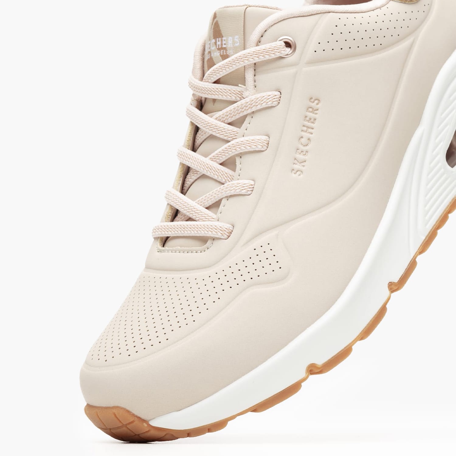 Γυναικεία Παπούτσια Casual 155196 Μπεζ ECOleather Skechers