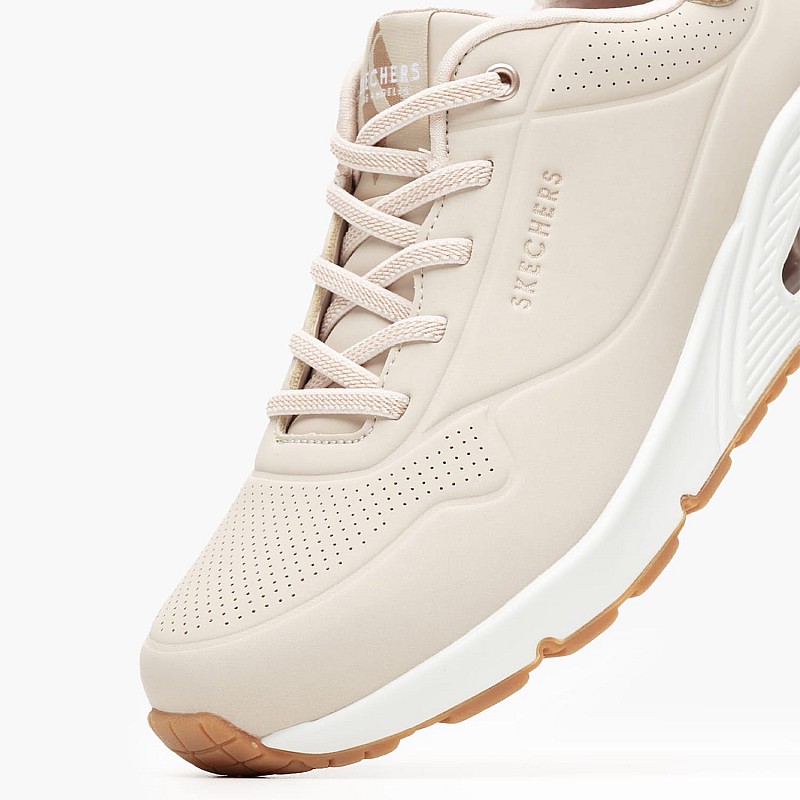 Γυναικεία Παπούτσια Casual 155196 Μπεζ ECOleather Skechers