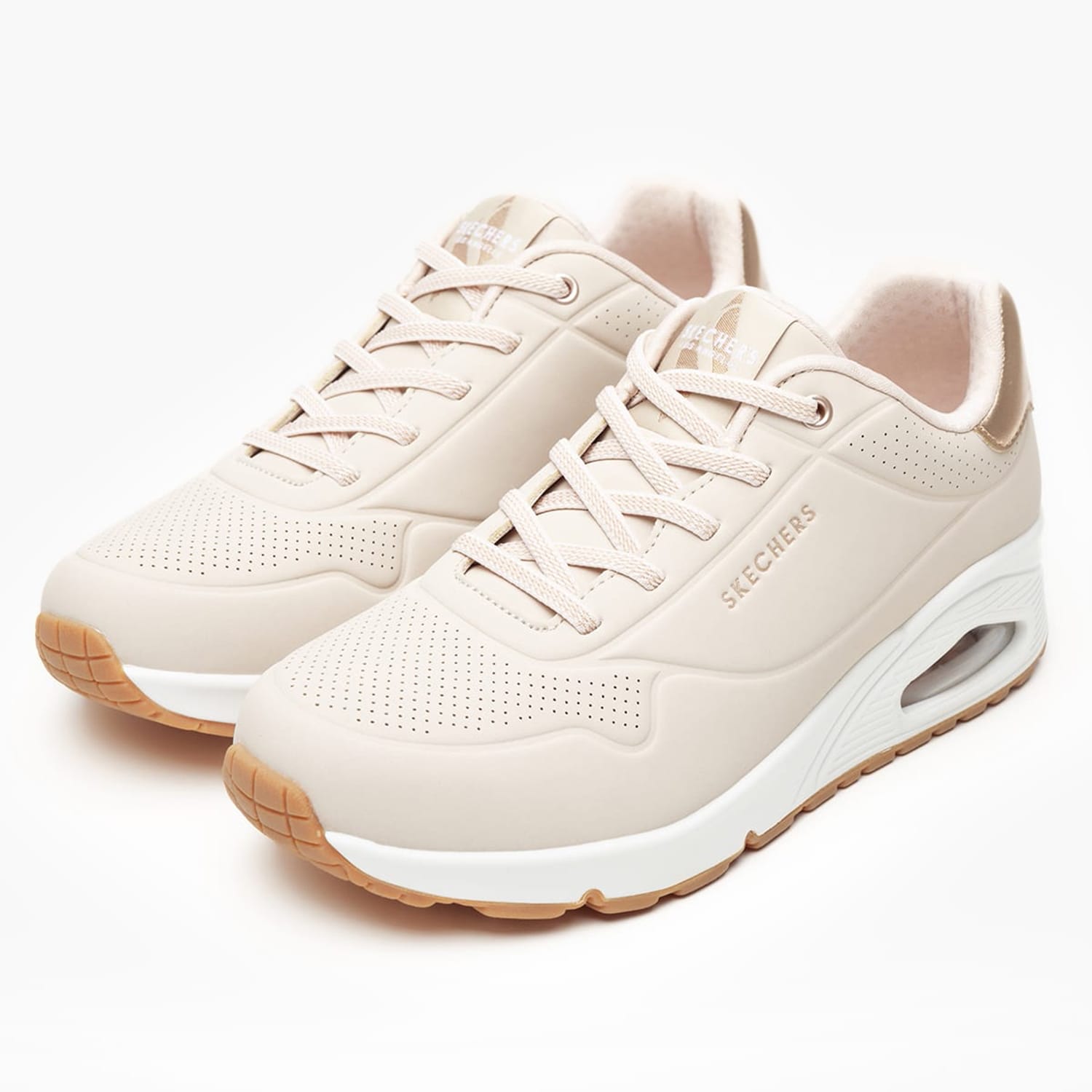 Γυναικεία Παπούτσια Casual 155196 Μπεζ ECOleather Skechers Γυναικεία Παπούτσια Casual 155196 Μπεζ ECOleather Skechers