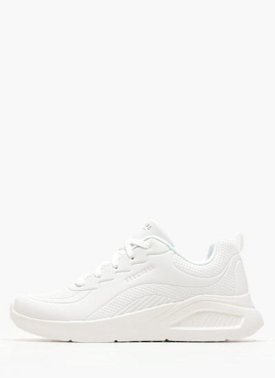 Γυναικεία Παπούτσια Casual 149752 Άσπρο Ύφασμα Skechers
