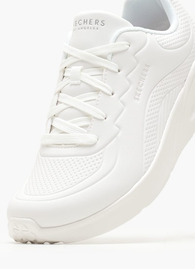 Γυναικεία Παπούτσια Casual 149752 Άσπρο Ύφασμα Skechers