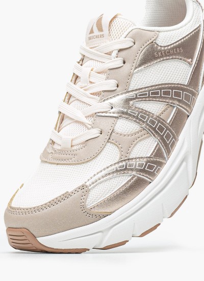 Γυναικεία Παπούτσια Casual 149752 Άσπρο Ύφασμα Skechers