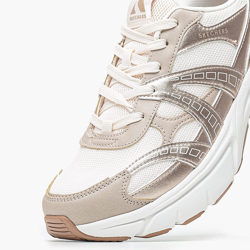Γυναικεία Παπούτσια Casual 177357 Χρυσό ECOleather-Ύφασμα Skechers