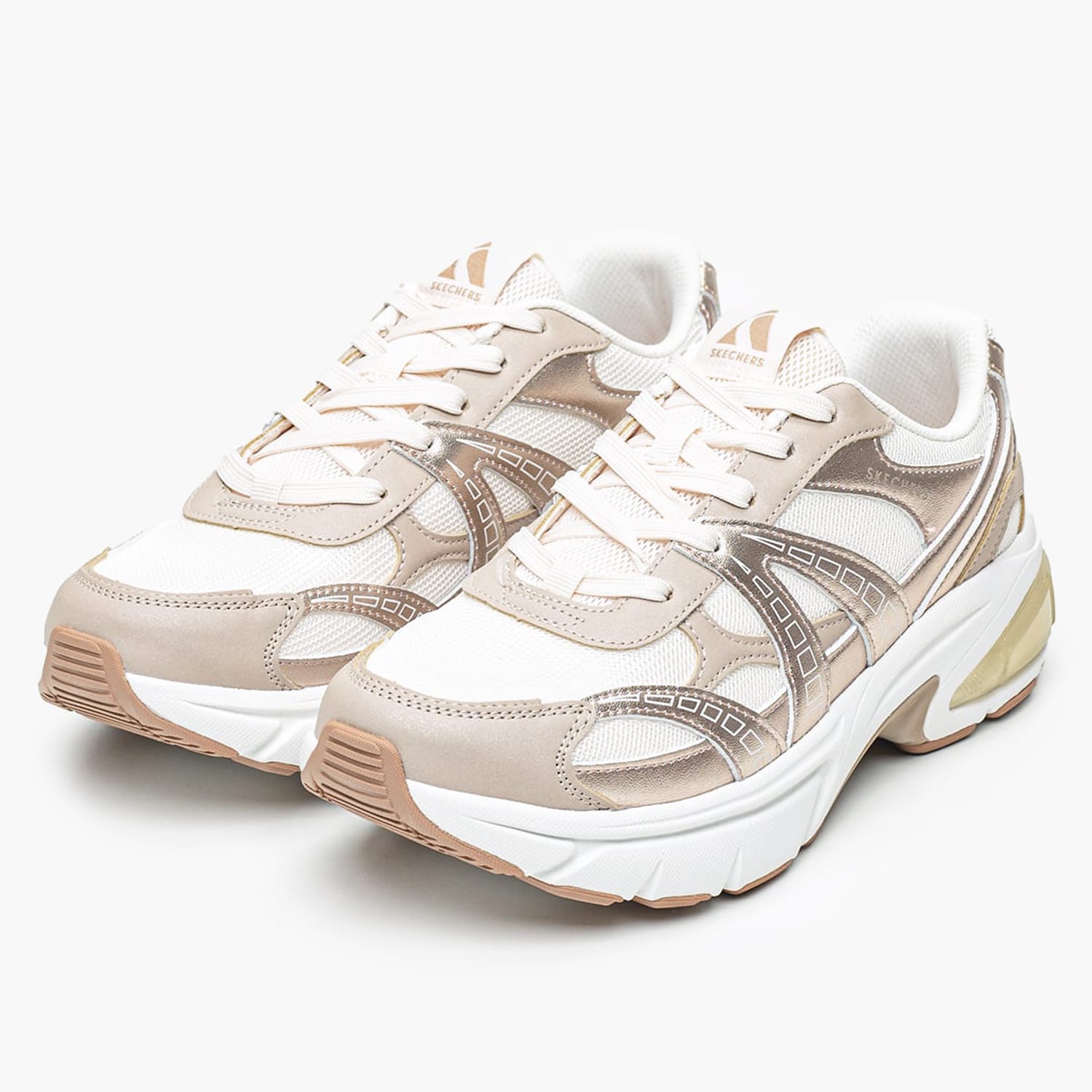 Γυναικεία Παπούτσια Casual 177357 Χρυσό ECOleather-Ύφασμα Skechers Γυναικεία Παπούτσια Casual 177357 Χρυσό ECOleather-Ύφασμα Skechers