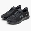 Ανδρικά Παπούτσια Casual 216324 Μαύρο Ύφασμα Skechers Ανδρικά Παπούτσια Casual 216324 Μαύρο Ύφασμα Skechers