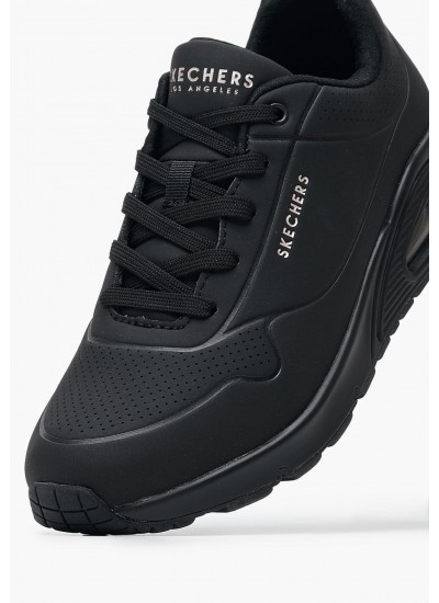 Γυναικεία Παπούτσια Casual 149748 Μαύρο ECOleather Skechers