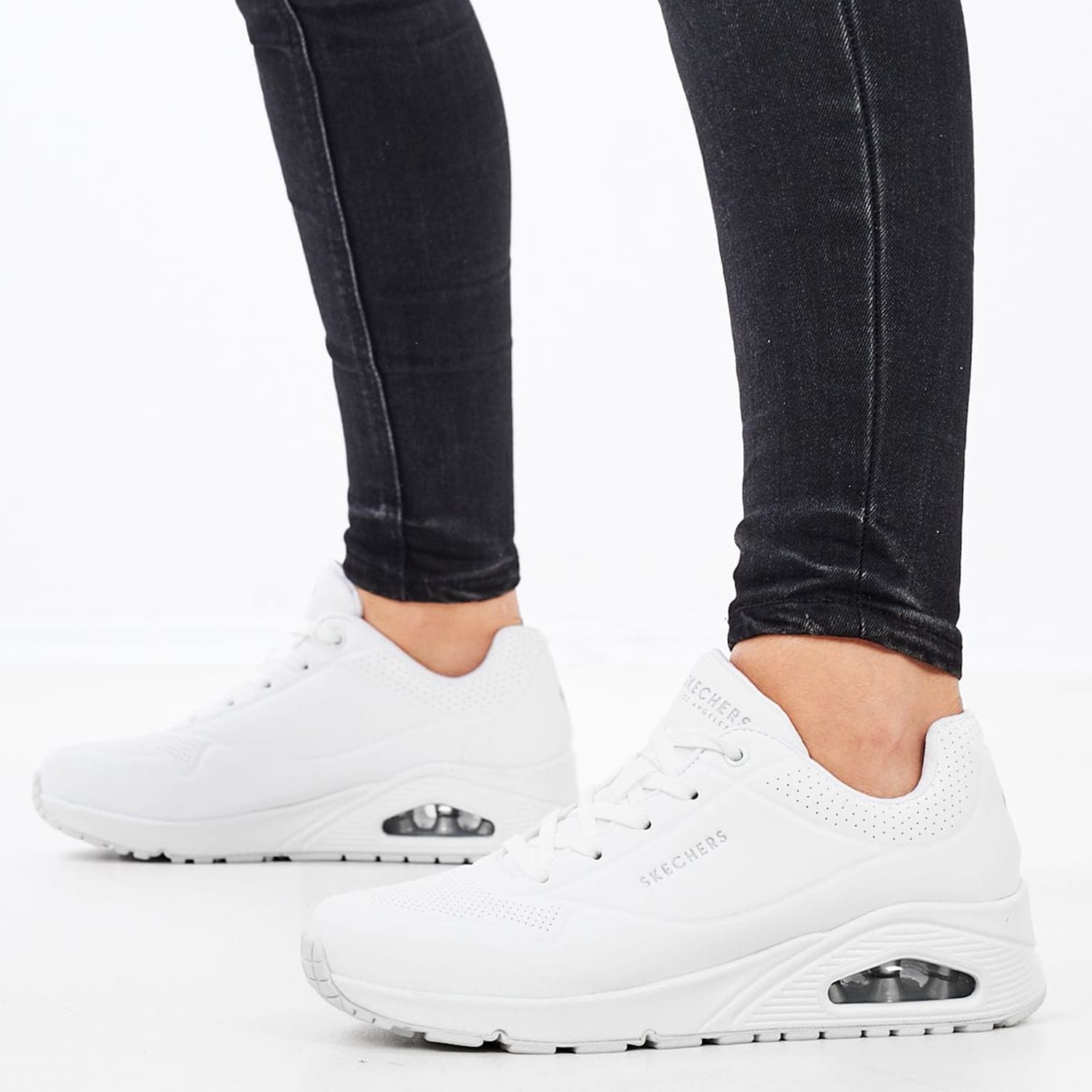 Γυναικεία Παπούτσια Casual 73690 Άσπρο ECOleather Skechers