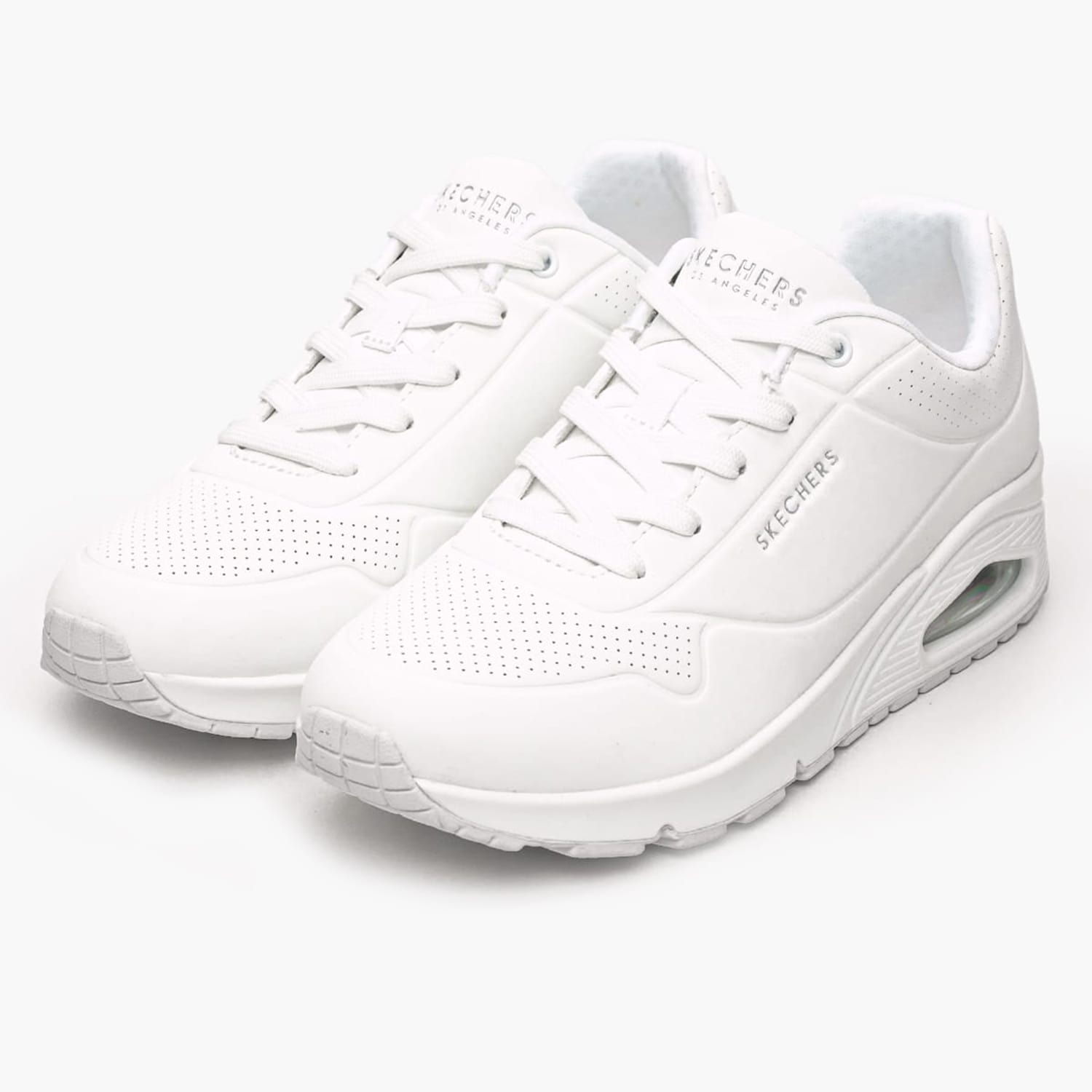 Women Casual Shoes 73690 White ECOleather Skechers Women Casual Shoes 73690 White ECOleather Skechers