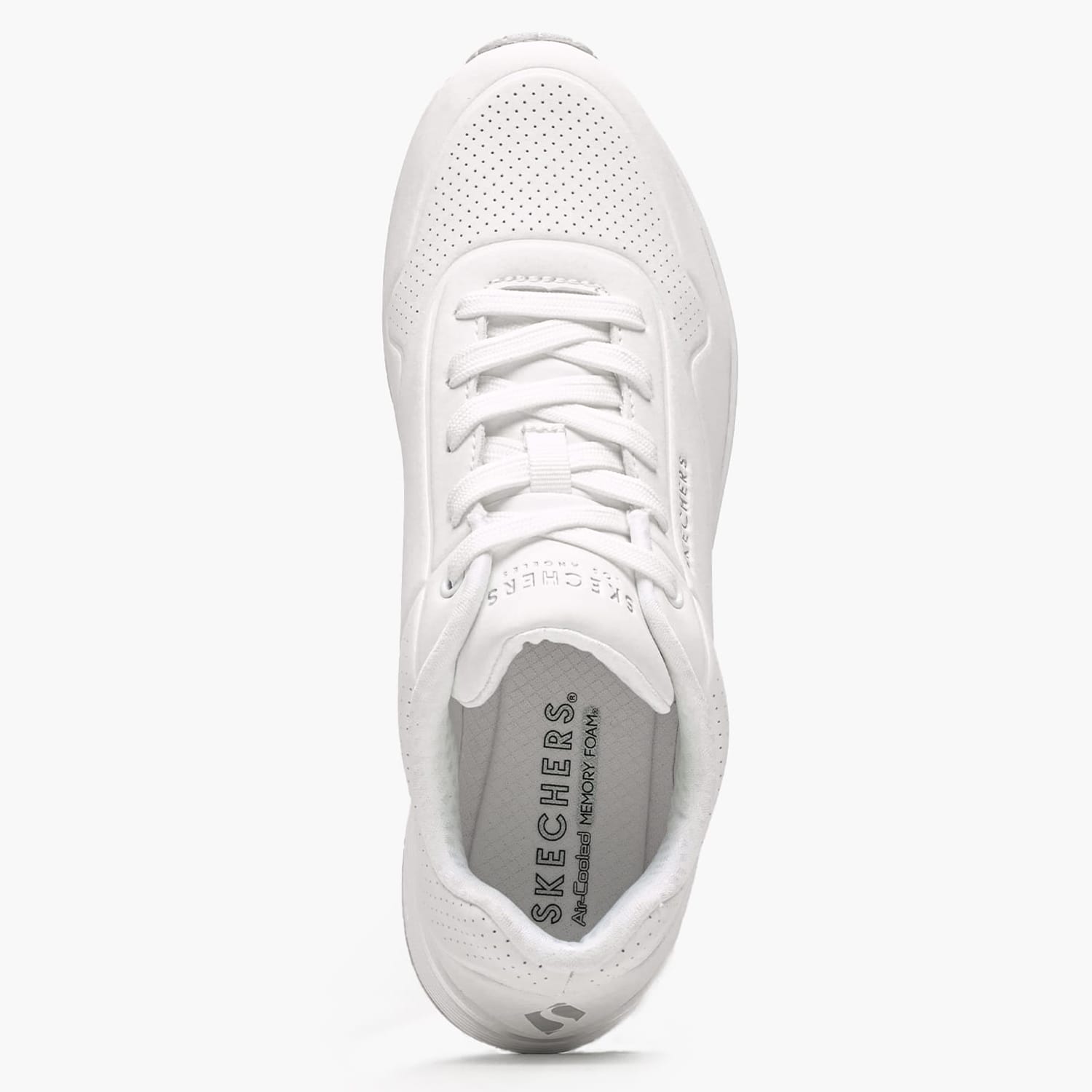 Women Casual Shoes 73690 White ECOleather Skechers Women Casual Shoes 73690 White ECOleather Skechers