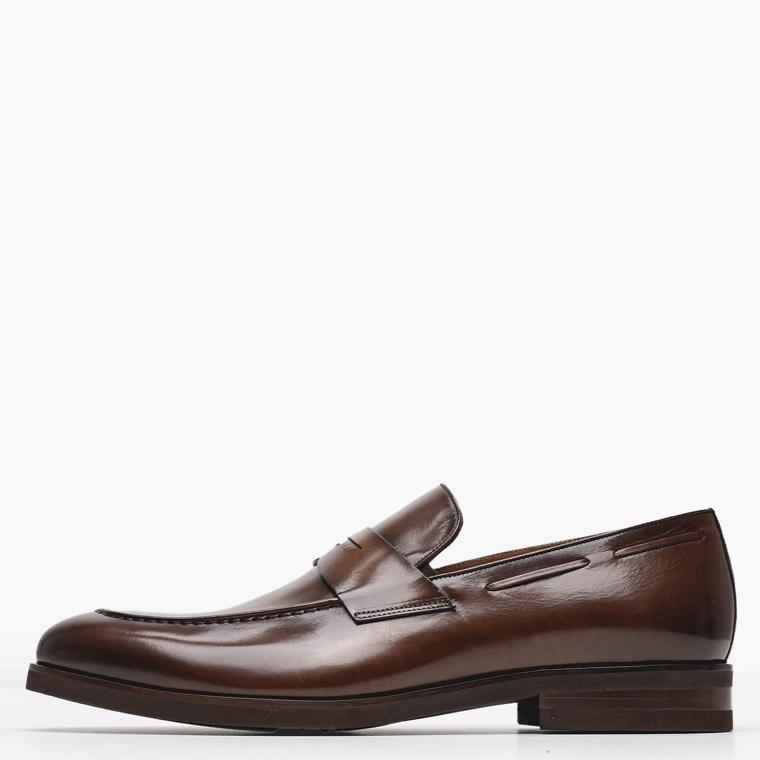 Men Moccasins 5459.P Brown Leather Perlamoda