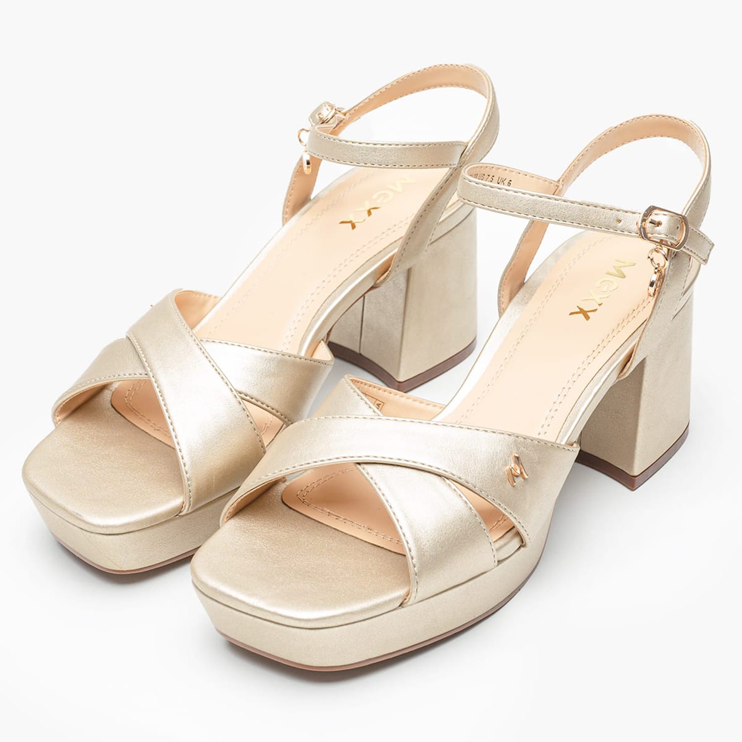 Women Sandals Nalina.Nicky Gold ECOleather Mexx Women Sandals Nalina.Nicky Gold ECOleather Mexx