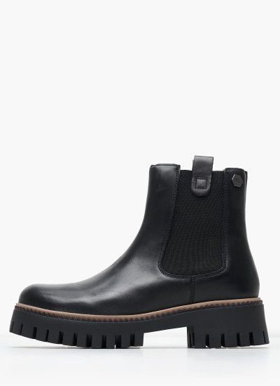 Γυναικεία Μποτάκια Kirez Μαύρο ECOleather Mexx