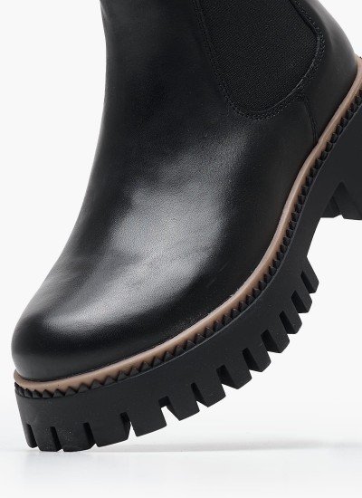Γυναικεία Μποτάκια Kirez Μαύρο ECOleather Mexx