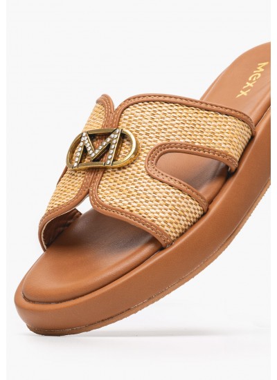 Παιδικές Σαγιονάρες & Πέδιλα 869513 Χακί ECOleather Kickers