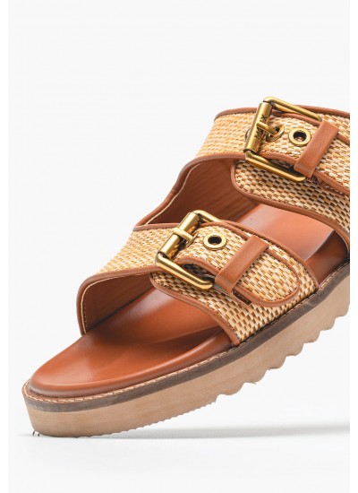 Γυναικεία Flats Reilly.Penny Ταμπά Ψάθα Mexx