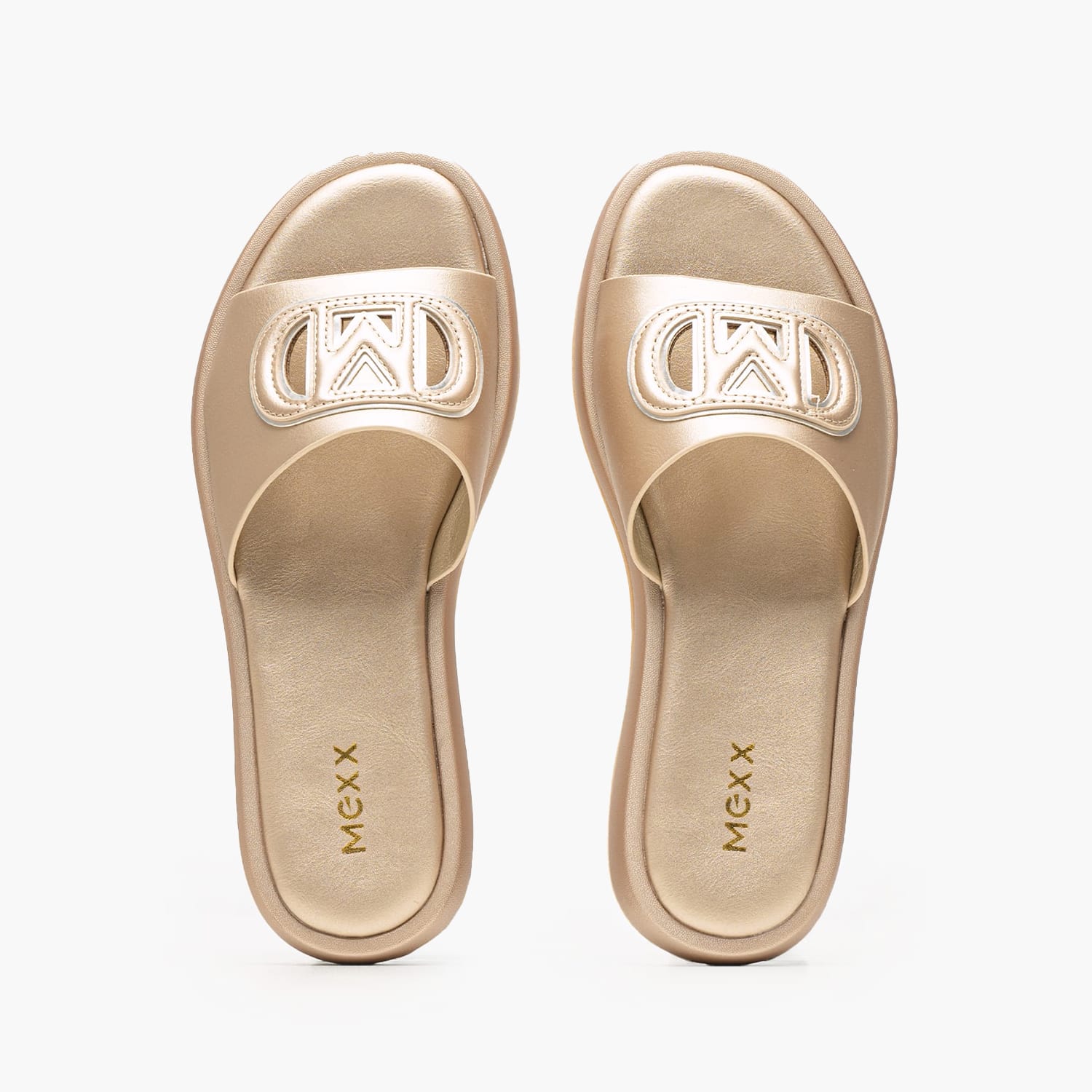 Γυναικεία Flats Rosa.Pacha Χρυσό ECOleather Mexx