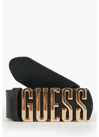 Γυναικείες Ζώνες 9113 Μαύρο ECOleather Guess
