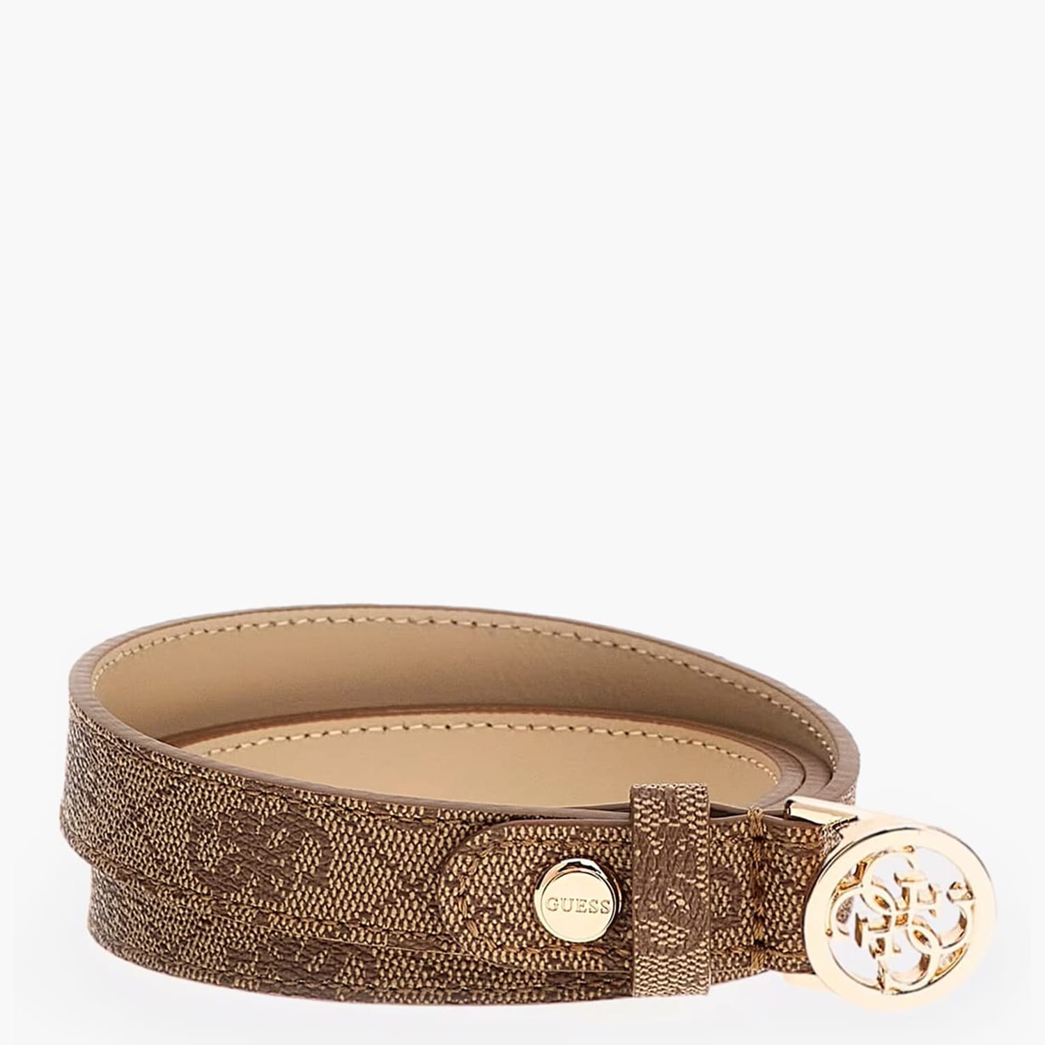 Γυναικείες Ζώνες 9161 Μπεζ ECOleather Guess