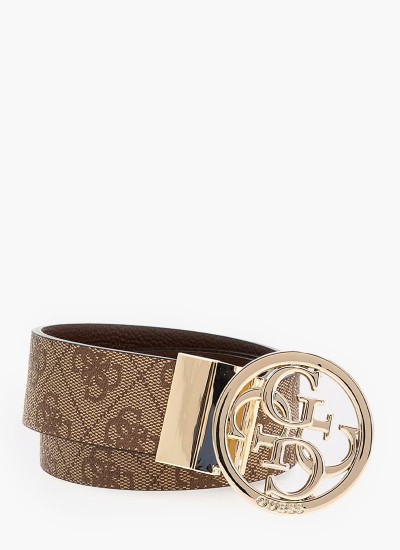 Γυναικείες Ζώνες 9166 Μπεζ ECOleather Guess