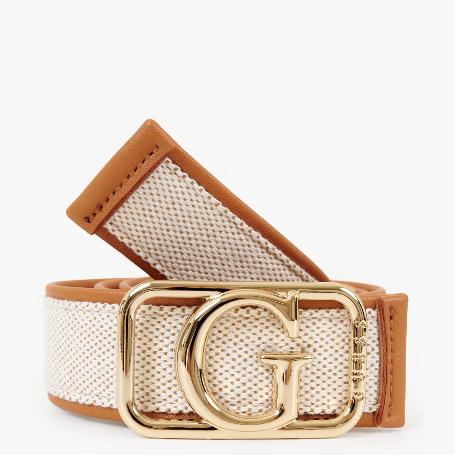 Γυναικείες Ζώνες 9203 Μπεζ ECOleather-Ύφασμα Guess