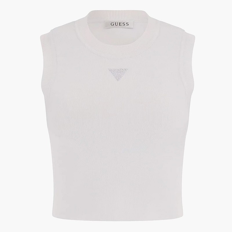 Women T-Shirts - Tops Alexia.Tank White Cotton Guess