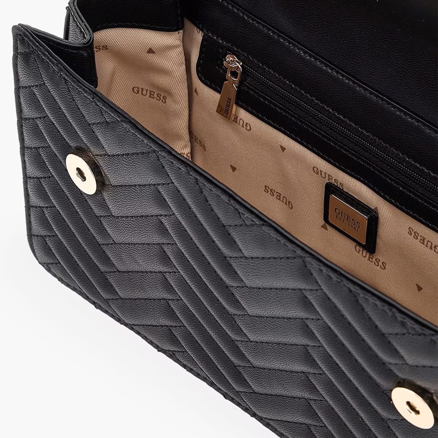 Γυναικείες Τσάντες Anning.Conver Μαύρο ECOleather Guess