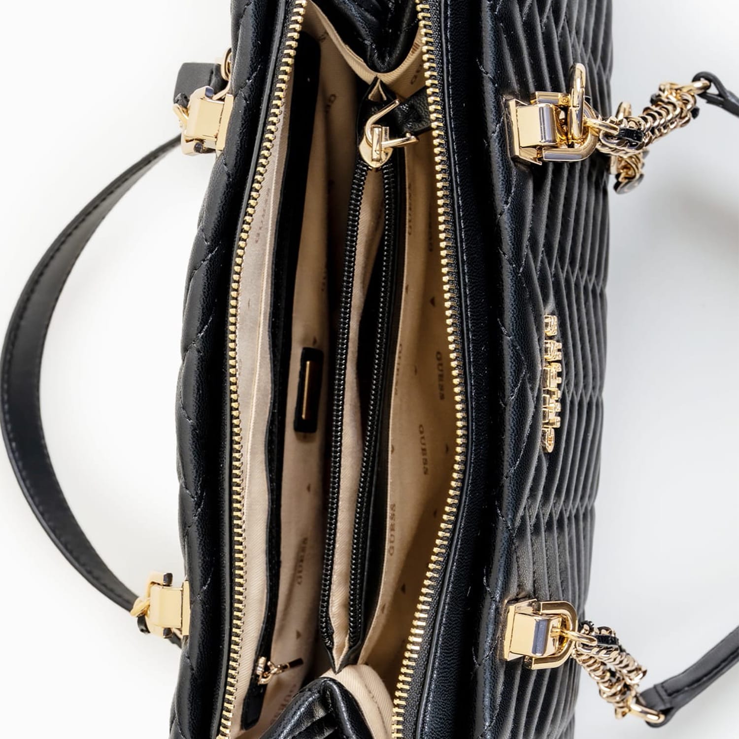 Women Bags Anning.Satchel Black ECOleather Guess Women Bags Anning.Satchel Black ECOleather Guess