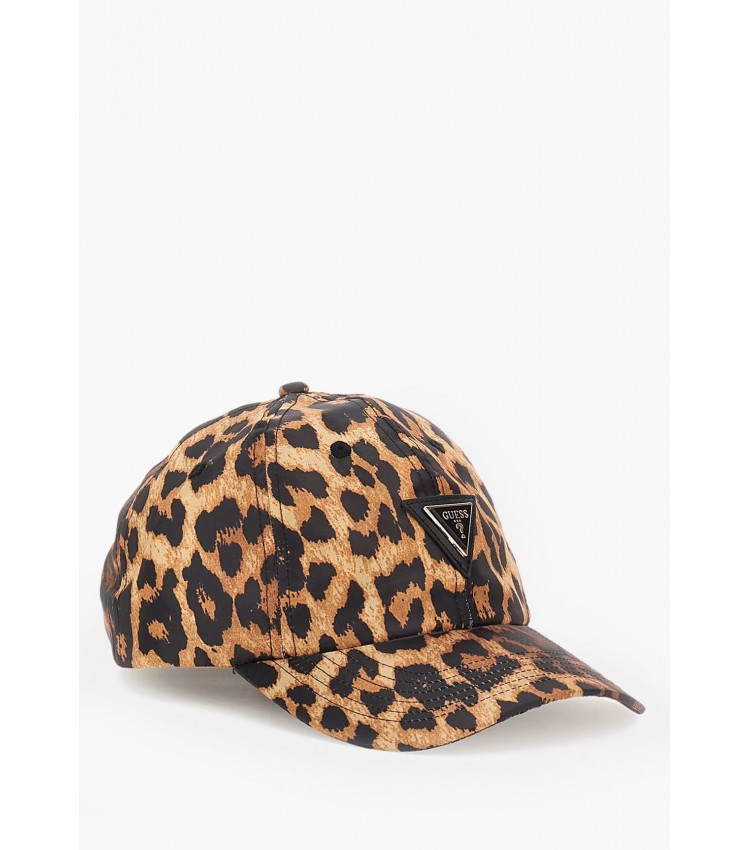 Γυνακεία Καπέλα Baseball.Leo Leopard Ύφασμα Guess Γυνακεία Καπέλα Baseball.Leo Leopard Ύφασμα Guess