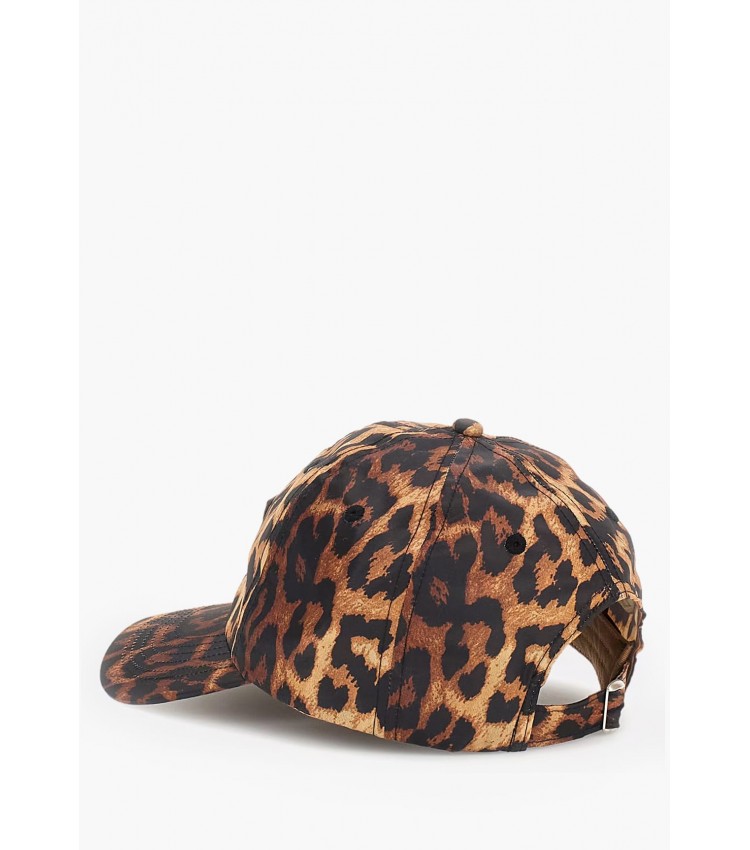 Γυνακεία Καπέλα Baseball.Leo Leopard Ύφασμα Guess Γυνακεία Καπέλα Baseball.Leo Leopard Ύφασμα Guess