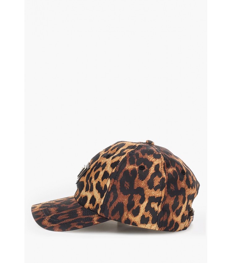 Γυνακεία Καπέλα Baseball.Leo Leopard Ύφασμα Guess Γυνακεία Καπέλα Baseball.Leo Leopard Ύφασμα Guess