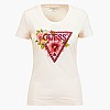 Women T-Shirts - Tops Beads.Triangle Beige Cotton Guess Women T-Shirts - Tops Beads.Triangle Beige Cotton Guess