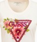 Γυναικείες Μπλούζες - Τοπ Beads.Triangle Μπεζ Βαμβάκι Guess Γυναικείες Μπλούζες - Τοπ Beads.Triangle Μπεζ Βαμβάκι Guess