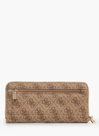 Γυναικεία Πορτοφόλια Emilee.Zip Μαύρο ECOleather Guess