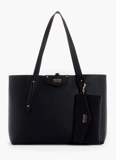 Γυναικεία Πορτοφόλια Emilee.Zip Μαύρο ECOleather Guess