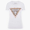 Women T-Shirts - Tops Cheeta.Triangle White Cotton Guess