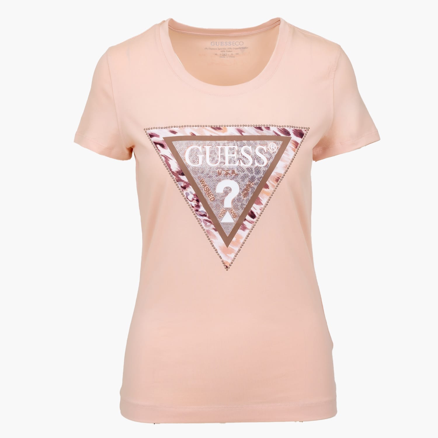 Γυναικείες Μπλούζες - Τοπ Cheeta.Triangle Ροζ Βαμβάκι Guess