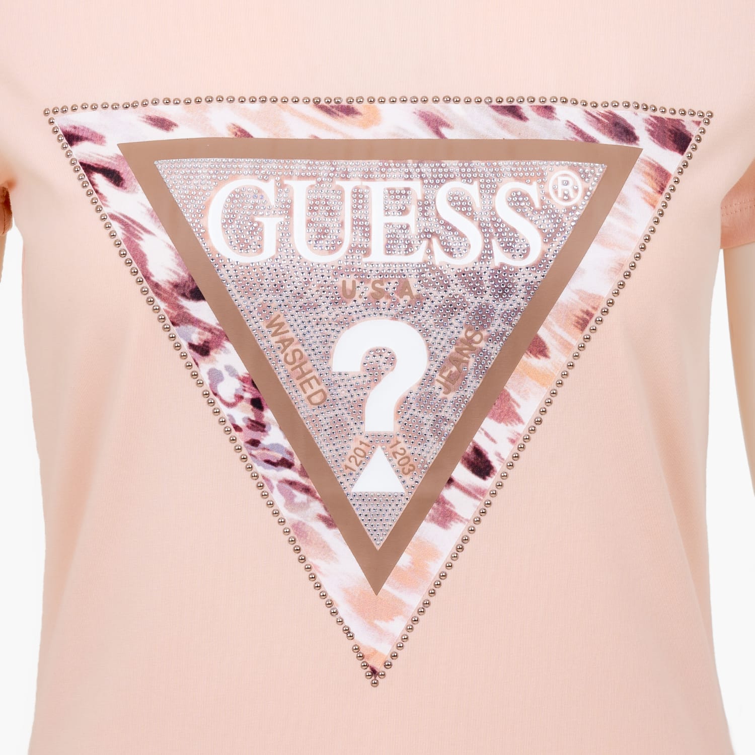 Γυναικείες Μπλούζες - Τοπ Cheeta.Triangle Ροζ Βαμβάκι Guess
