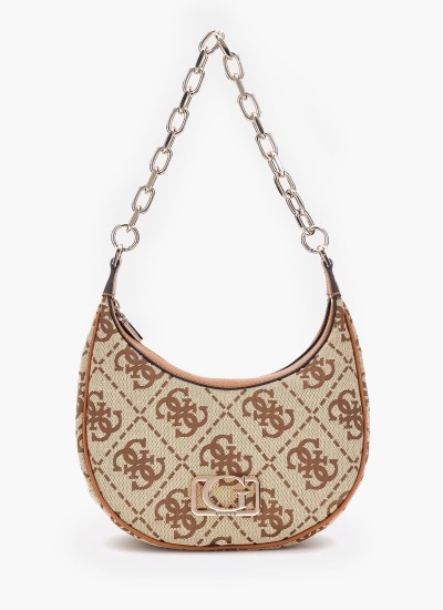 Γυναικεία Πορτοφόλια Emilee.Zip Μαύρο ECOleather Guess