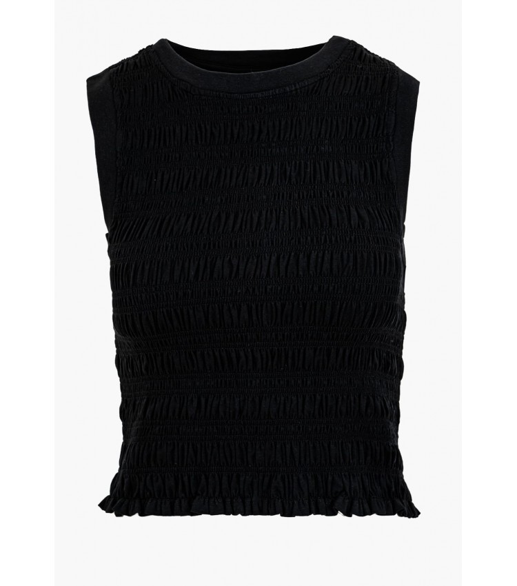 Γυναικείες Μπλούζες - Τοπ Claire.Smock Μαύρο Modal Guess Γυναικείες Μπλούζες - Τοπ Claire.Smock Μαύρο Modal Guess