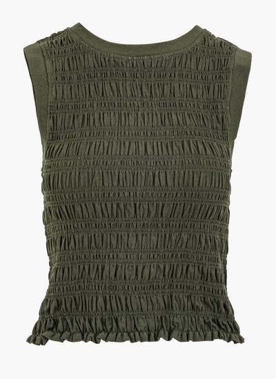 Γυναικείες Μπλούζες - Τοπ Ss.Easytee Μαύρο Βαμβάκι Guess