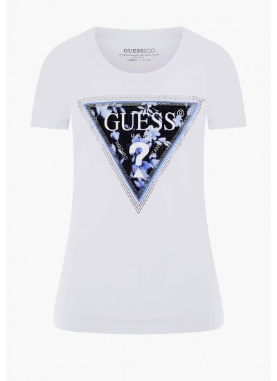 Γυναικεία Παπούτσια Casual Lulli Άσπρο Δέρμα Guess