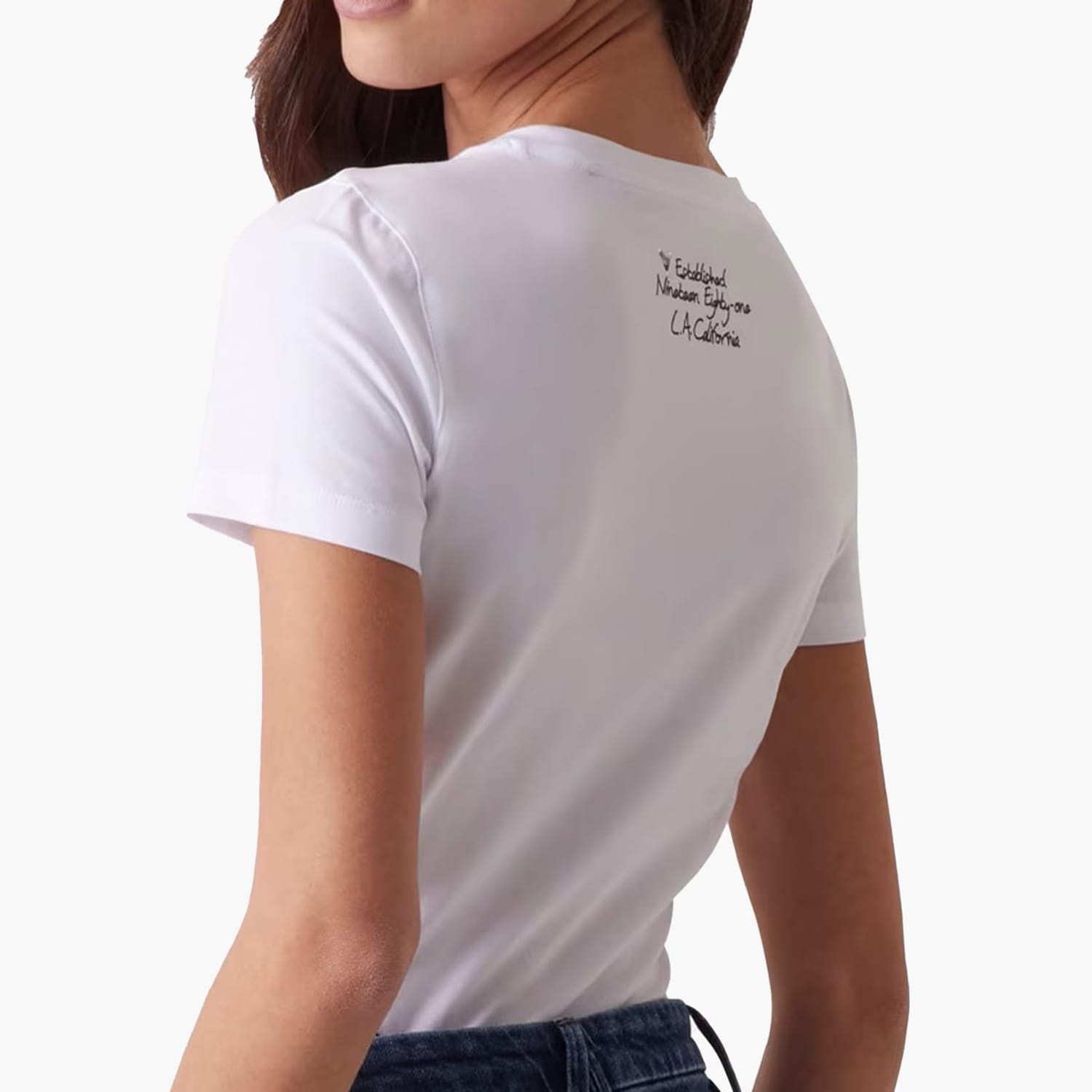 Women T-Shirts - Tops Cn.Flower White Cotton Guess Women T-Shirts - Tops Cn.Flower White Cotton Guess