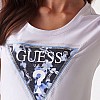 Women T-Shirts - Tops Cn.Flower White Cotton Guess Women T-Shirts - Tops Cn.Flower White Cotton Guess